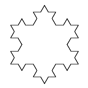 Koch Curve, step 5. 2 kB.